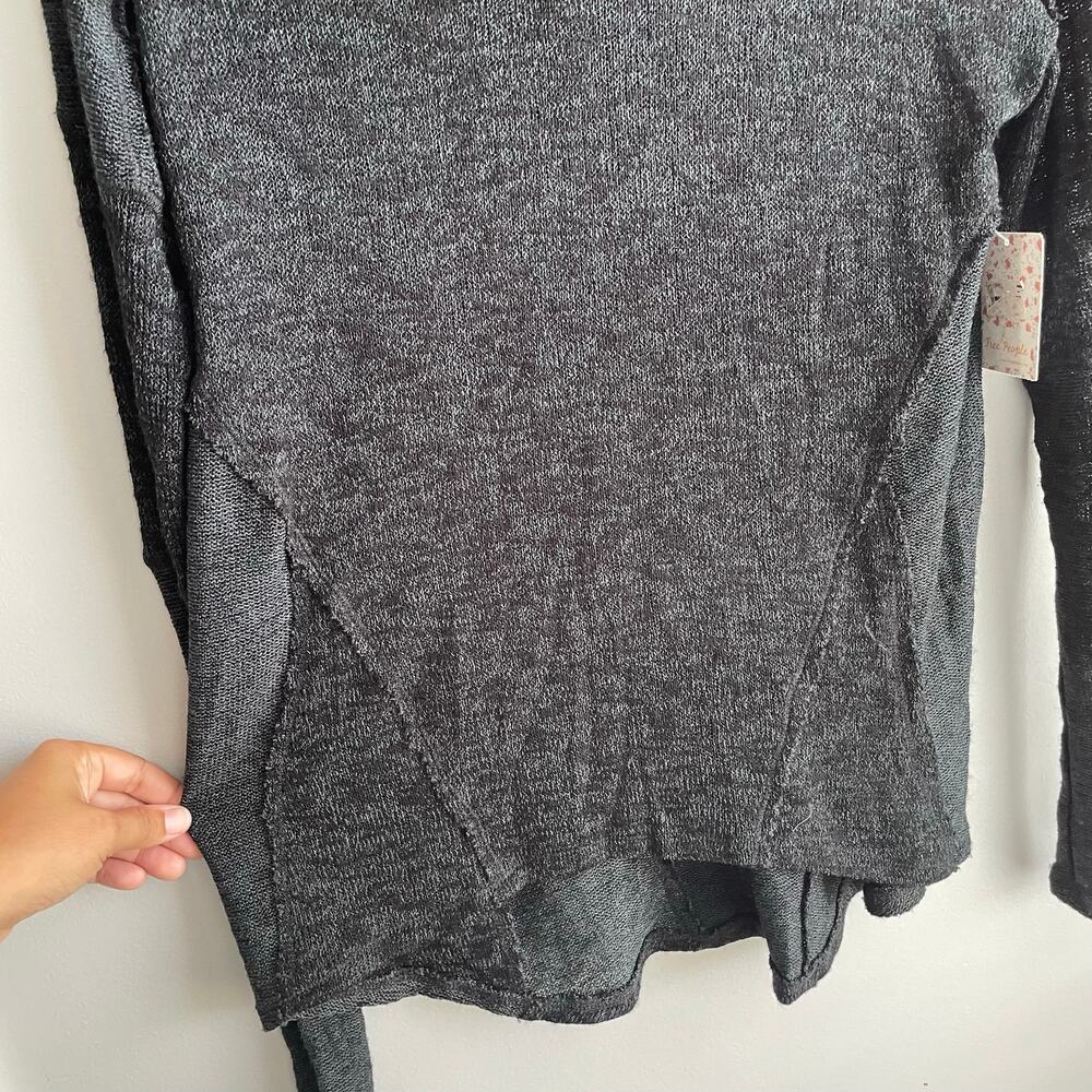 NWT Free People We The Free Beatnik Hacci Cowl Top Sweater Black size S - Picture 7 of 13